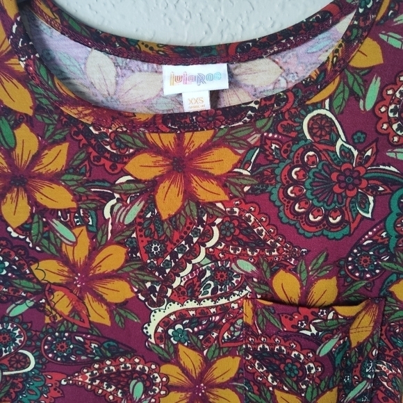 Lularoe floral dress size XXS - Picture 3 of 7